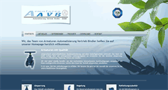 Desktop Screenshot of aavb-armaturen.de