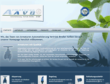 Tablet Screenshot of aavb-armaturen.de